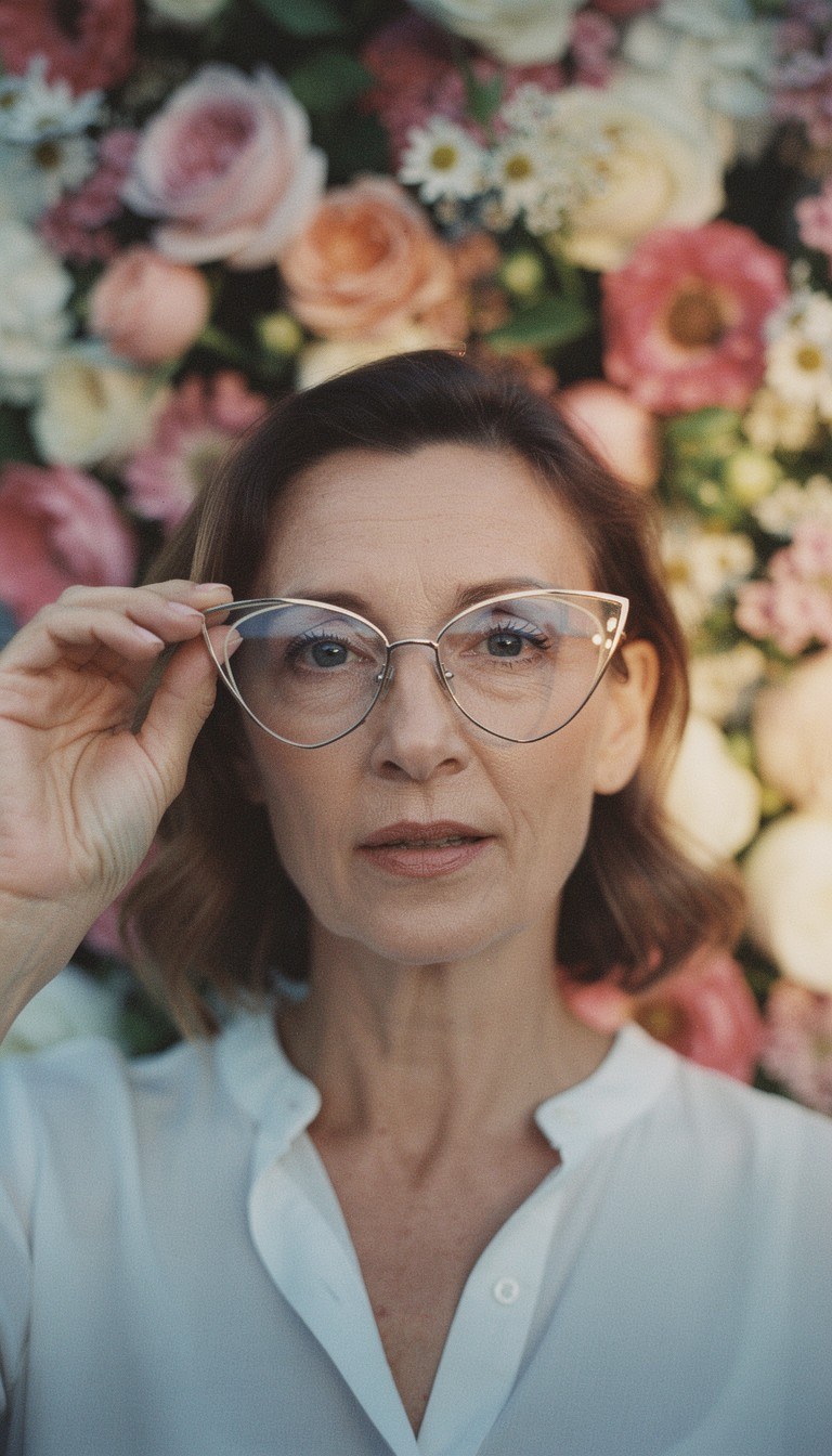 Trendy Cat-Eye Glasses